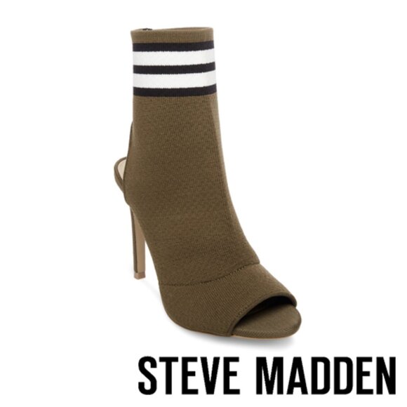Steve Madden striped sock heel booties - Picture 4 of 5